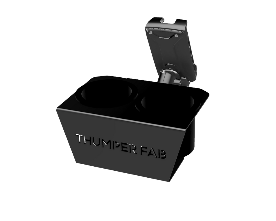 Can-Am Commander Wireless Phone Charger with Integrated Cup Holder Dash Mount