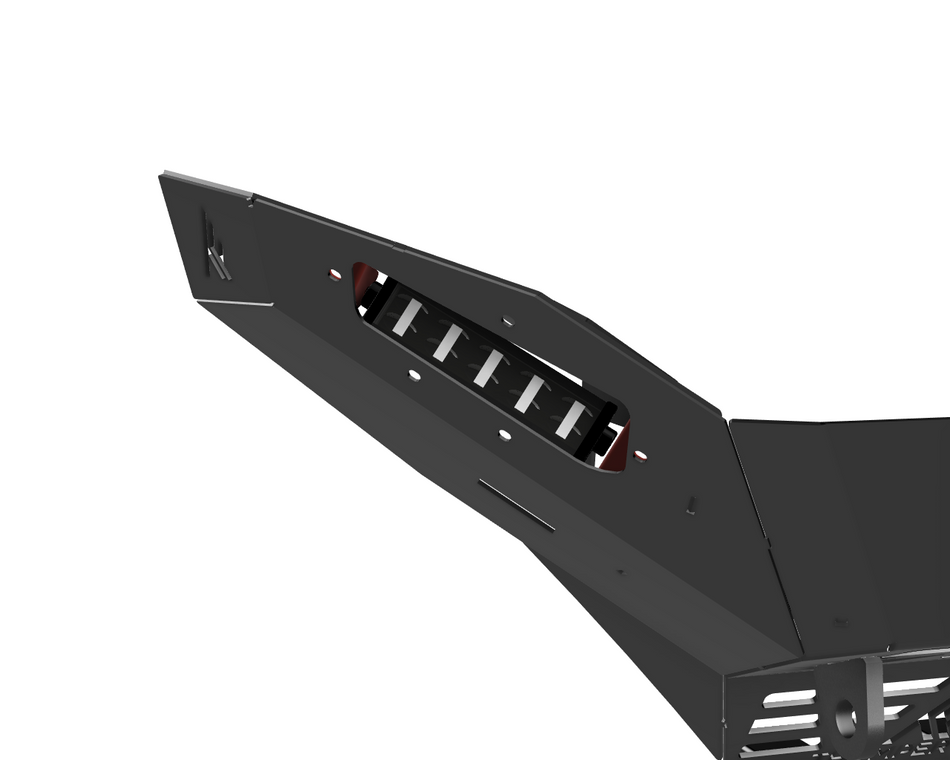 TF230501.L | Polaris Ranger 1500 XD Front Winch Bumper - 6 Inch Light Option