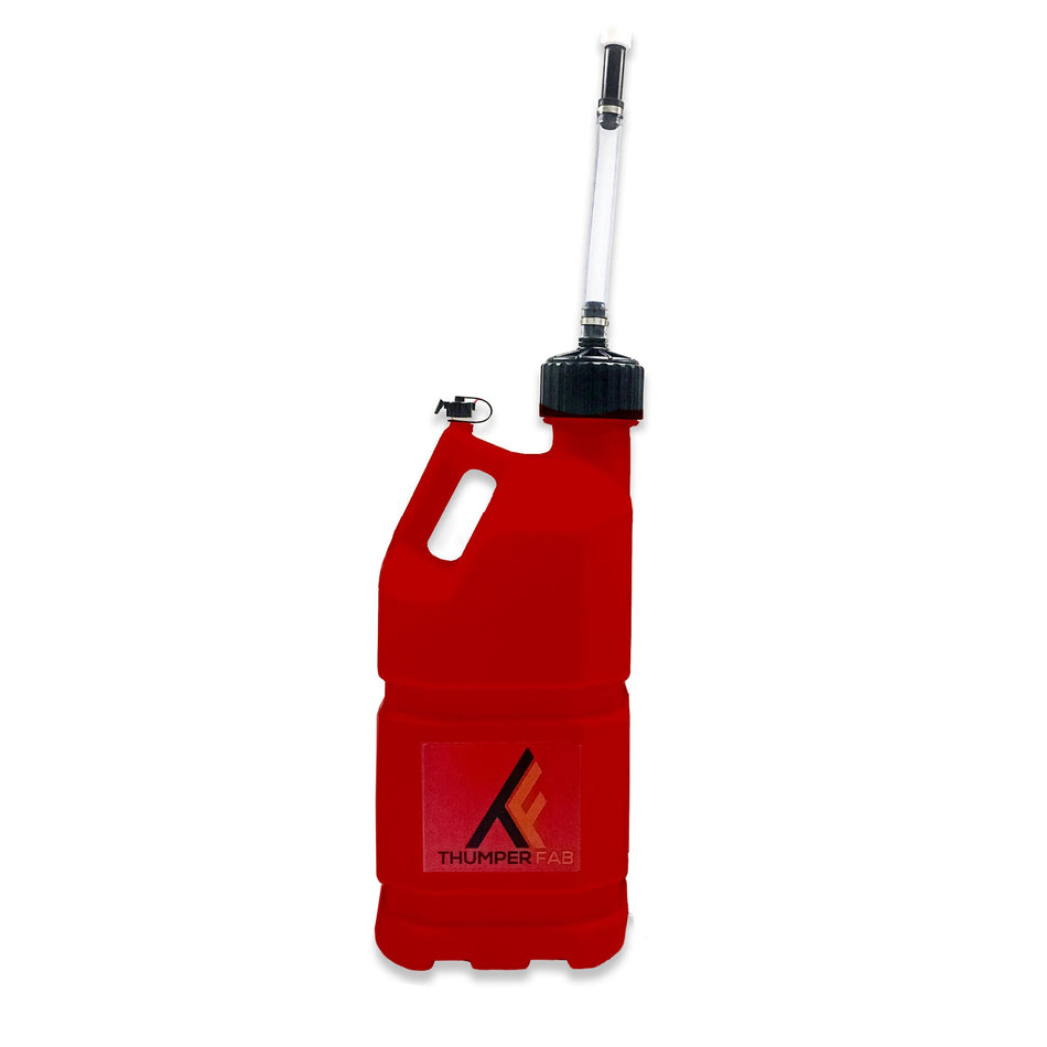 Thumper Fab 5 Gallon Utility Jug with Filler Hose (Red) - Single