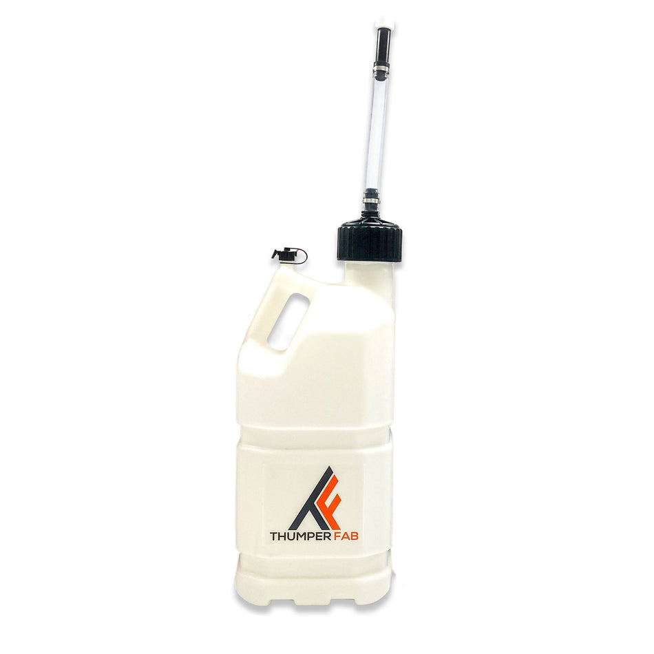 Thumper Fab 5 Gallon Utility Jug with Filler Hose (White) - Single