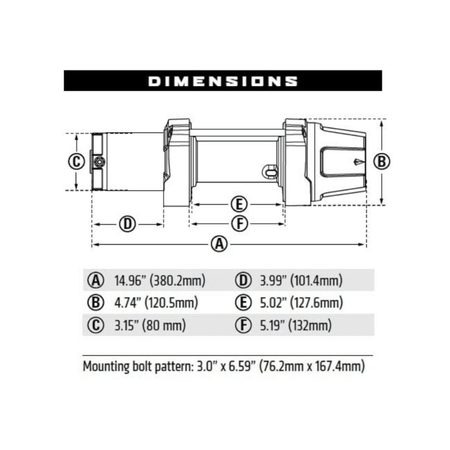 Warn VRX 4500 LBS Winch  AJK Offroad