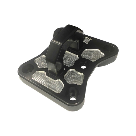 Can-Am X3 Billet Aluminum Radius Rod Plate by AJK Offroad Lower Right Side View