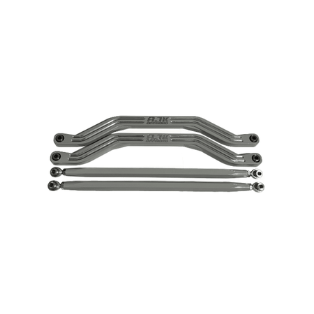 Polaris Pro R / Turbo R High Clearance Radius Rods by AJK Offroad Gray Both Rods