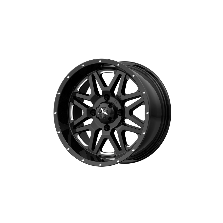 MSA Offroad Wheels Vibe UTV (M26) — Gloss Black Milled