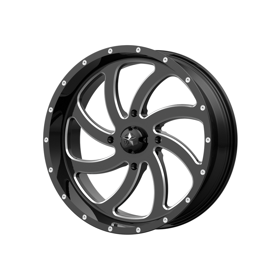 MSA Offroad Wheels Switch UTV (M36) — Gloss Black Milled