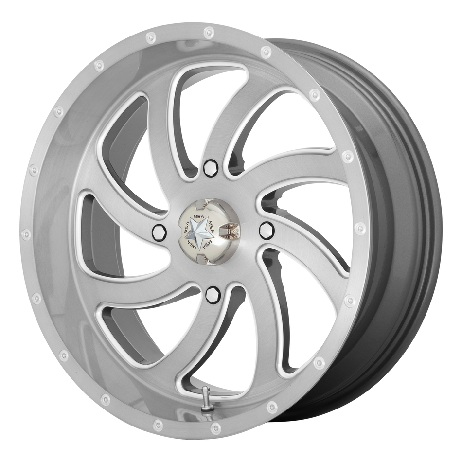 MSA Offroad Wheels Switch UTV (M36) — Brushed Titanium