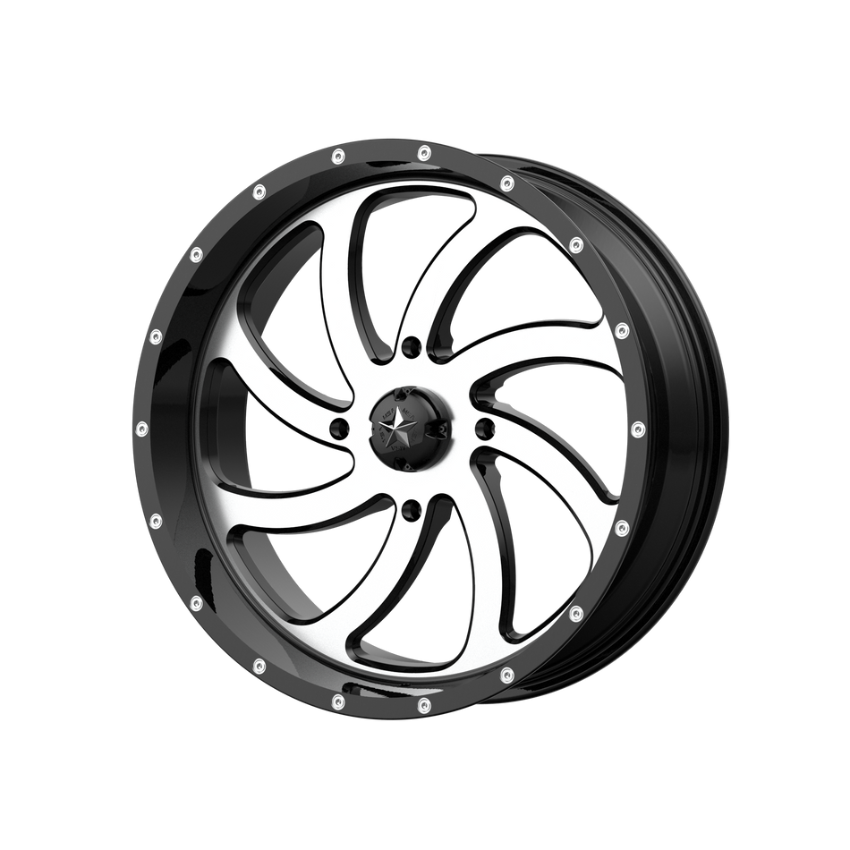 MSA Offroad Wheels Switch UTV (M36) — Machined Gloss Black