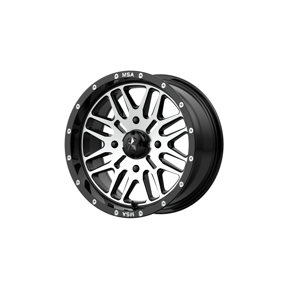MSA Offroad Wheels Brute UTV (M38) — Gloss Black Machined