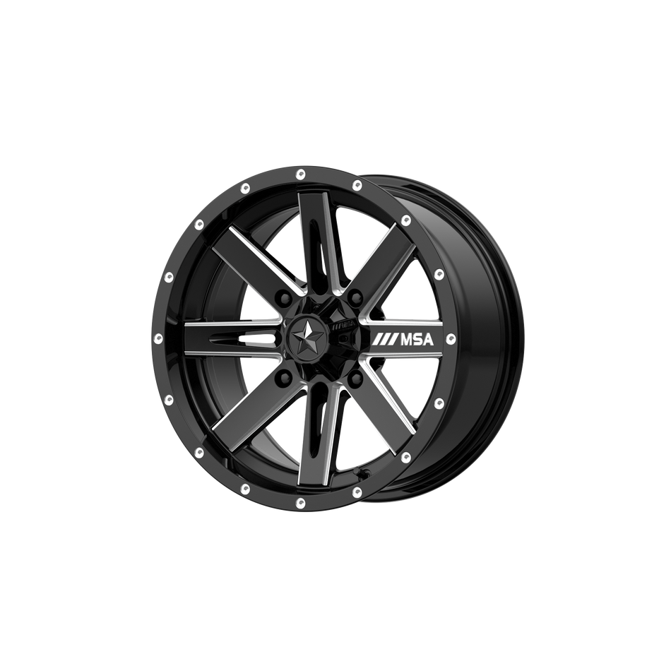 MSA Offroad Wheels Boxer UTV (M41) — Gloss Black Milled
