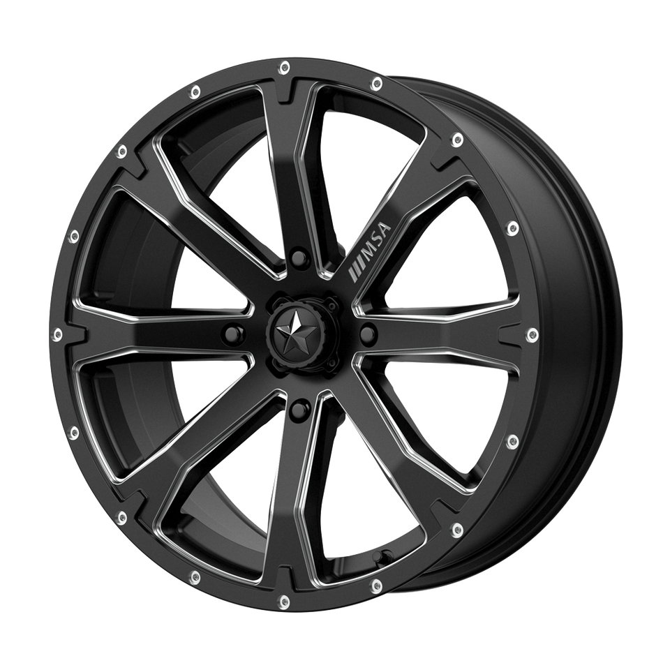 MSA Offroad Wheels Bounty UTV (M42) — Satin Black Milled