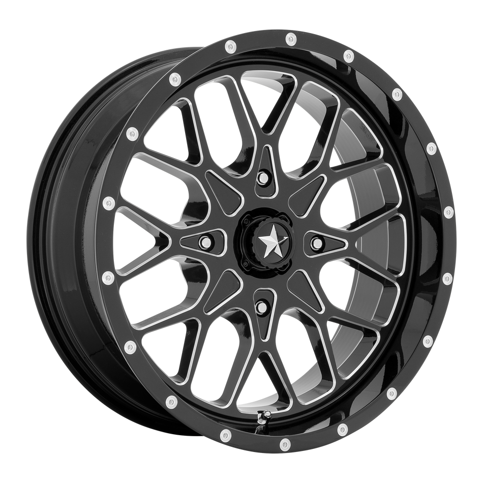 MSA Offroad Wheels Portal UTV (M45) — Gloss Black Milled