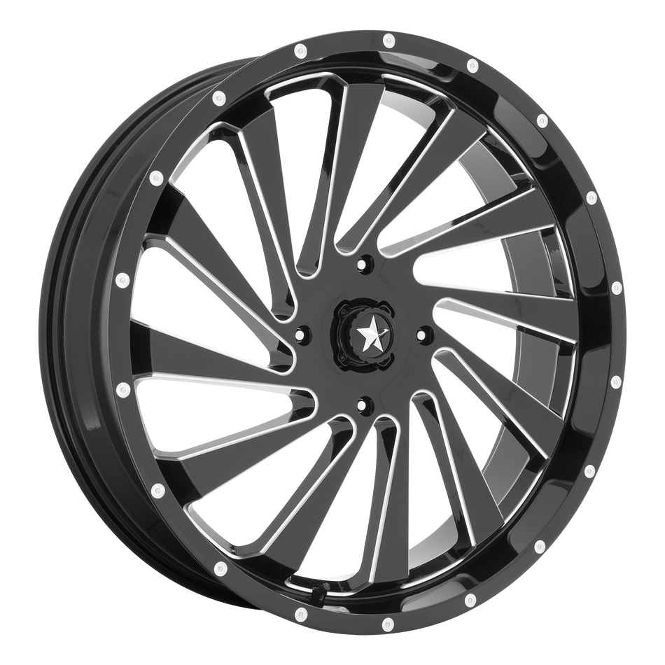 MSA Offroad Wheels Blade UTV (M46) — Gloss Black Milled