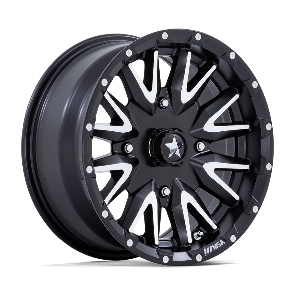 MSA Offroad Wheels Creed UTV (M49) — Matte Black Machined