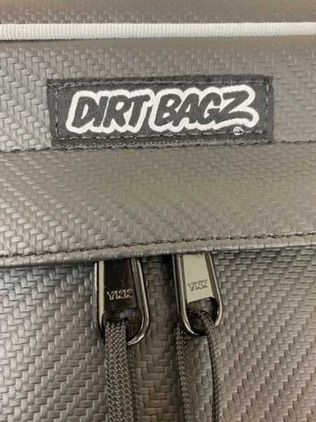 Honda Talon Door Bags by AJK Offroad Close Up of Dirt Bagz Logo