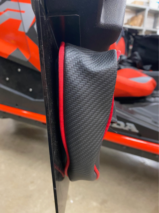 Honda Talon Door Bags by AJK Offroad Side View of Door with Bag