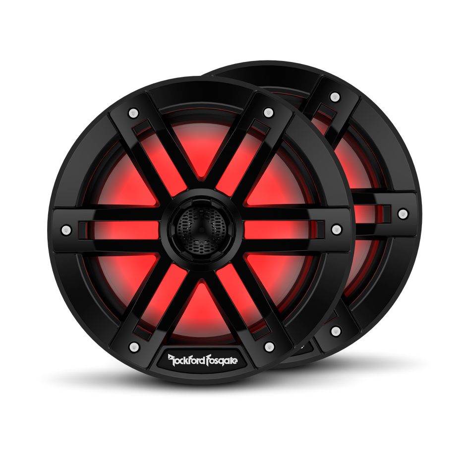 M1 8” Color Optix™ Marine 2-Way Speakers - Black