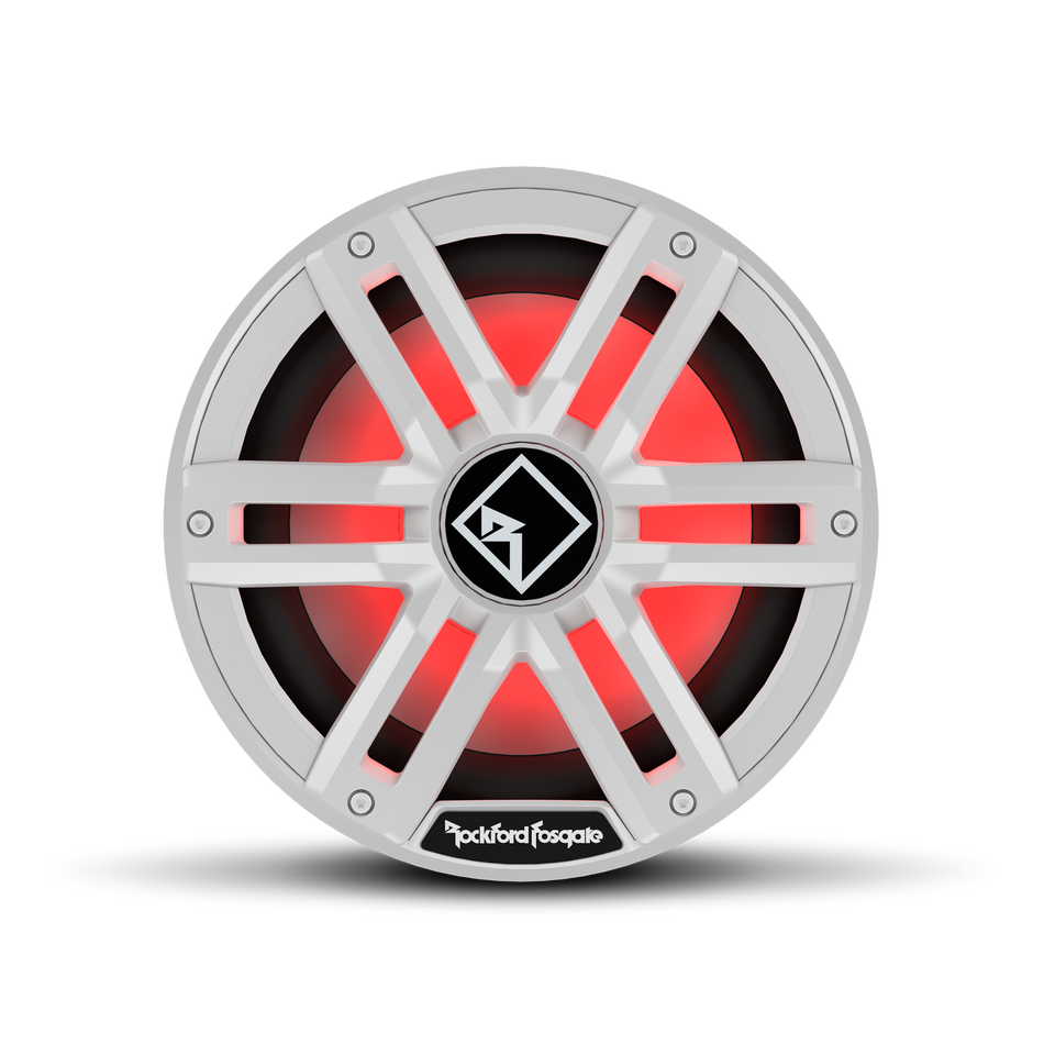 M2 10" DVC 2ohm Color Optix™ Infinite Baffle Marine Subwoofer - White