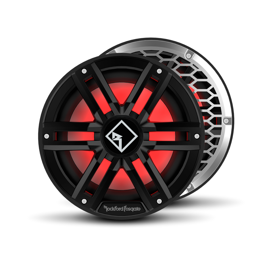 M2 10" DVC 2ohm Color Optix™ Infinite Baffle Marine Subwoofer - Black
