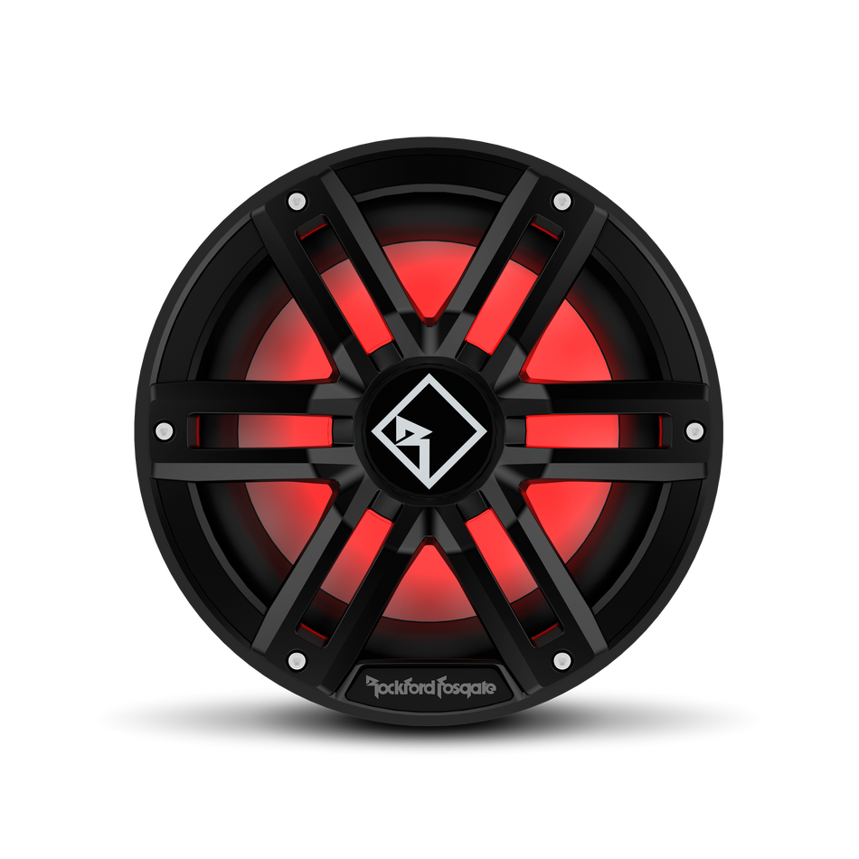M2 10" DVC 2ohm Color Optix™ Infinite Baffle Marine Subwoofer - Black