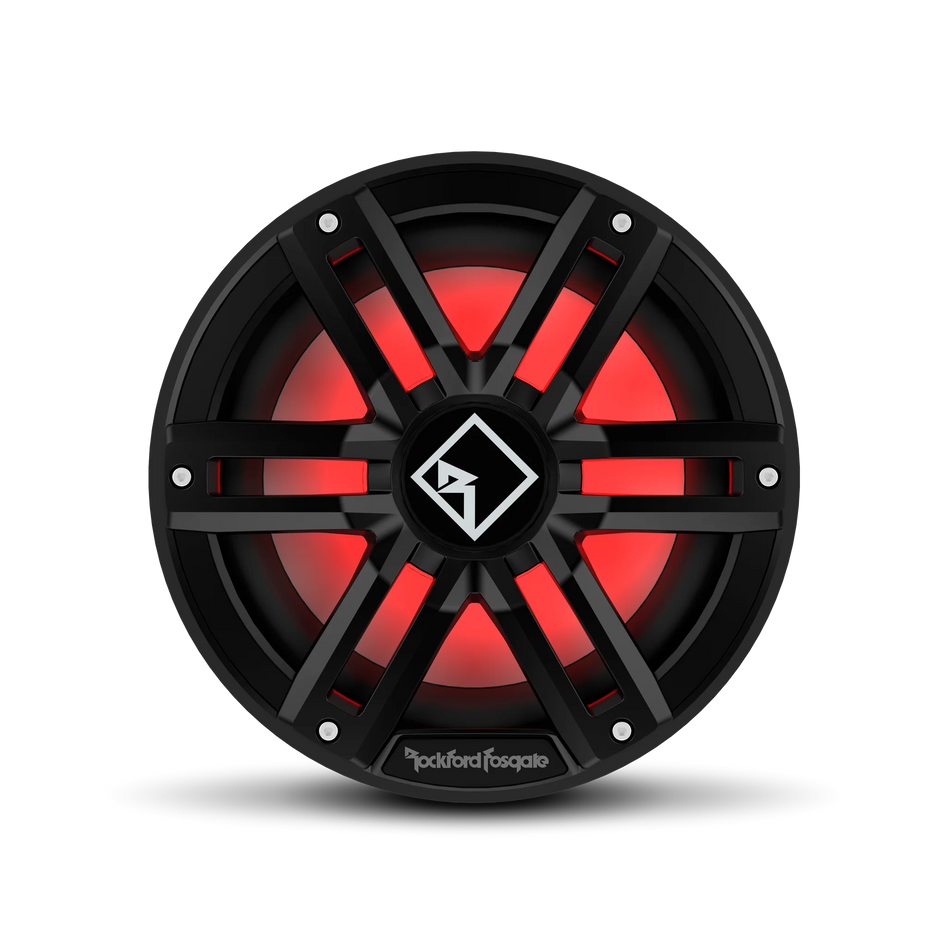 M2 10" DVC 4ohm Color Optix™ Infinite Baffle Marine Subwoofer - Black