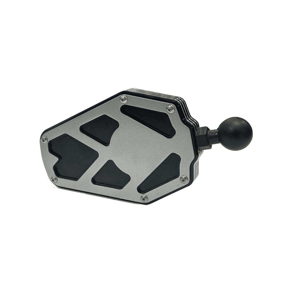 BILLET ALUMINUM SIDE MIRROR  AJK Offroad 1.75" SILVER