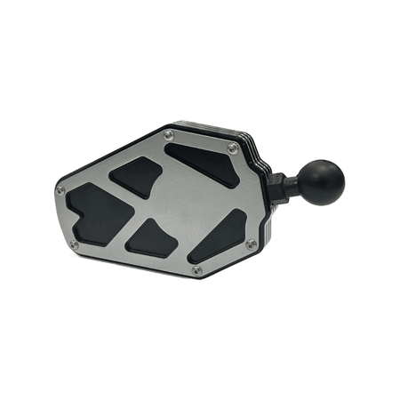 BILLET ALUMINUM SIDE MIRROR  AJK Offroad 1.75" SILVER