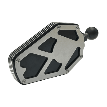 BILLET ALUMINUM SIDE MIRROR  AJK Offroad 2.00" SILVER