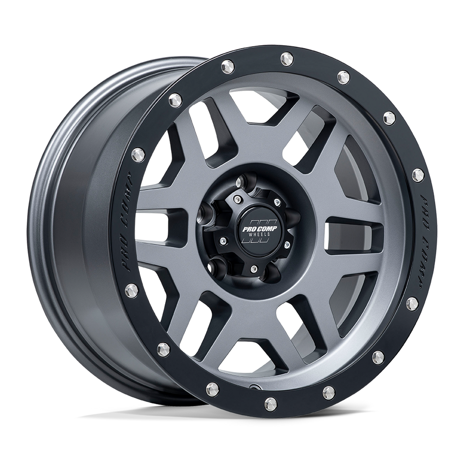 Pro Comp Alloys Phaser (PA41) — Matte Graphite w/ Black Lip