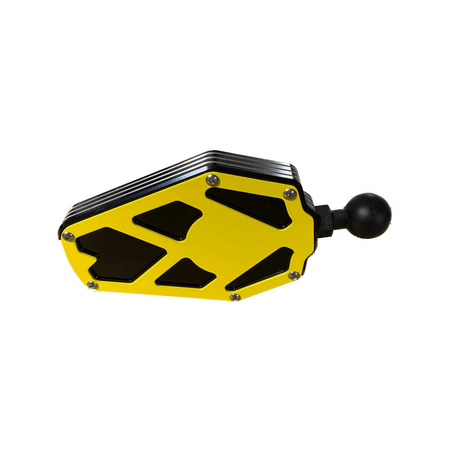 BILLET ALUMINUM SIDE MIRROR  AJK Offroad 2.00" YELLOW