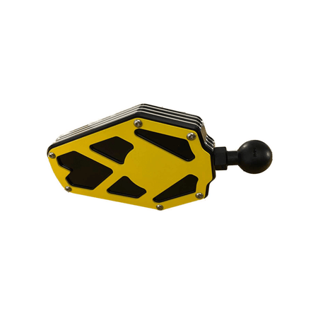 BILLET ALUMINUM SIDE MIRROR  AJK Offroad 1.875" YELLOW